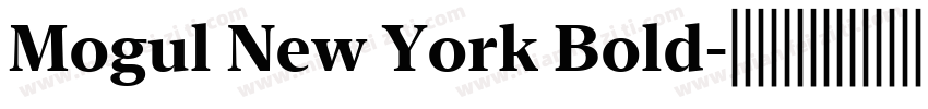 Mogul New York Bold字体转换